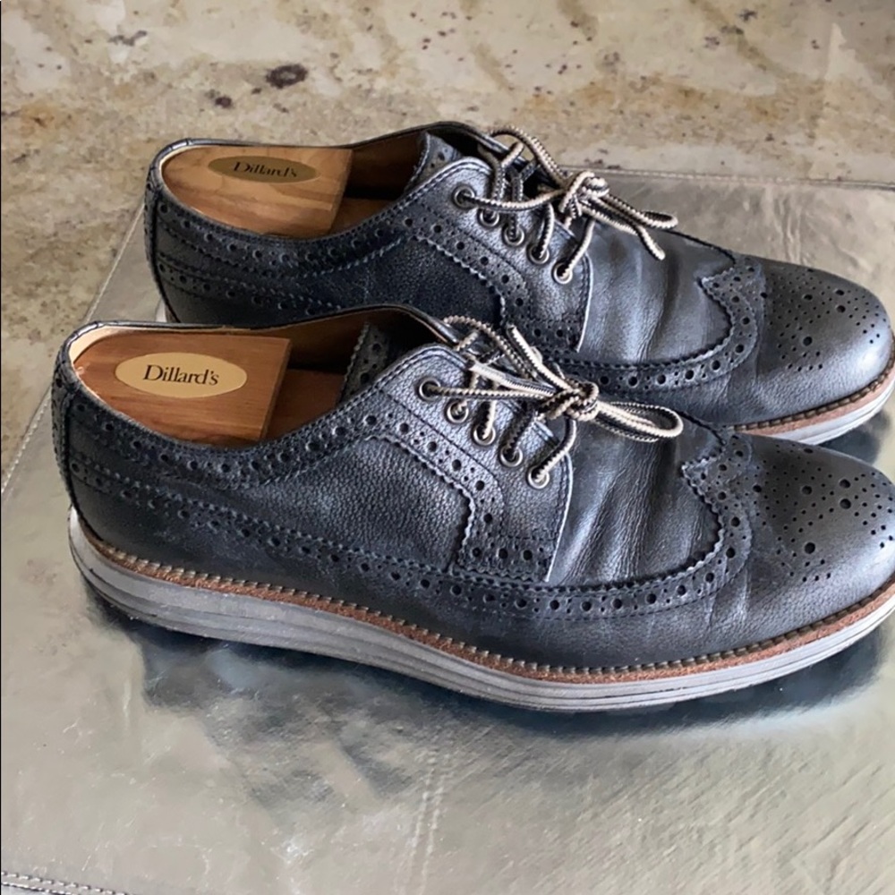 Cole Haan silver metallic shoes